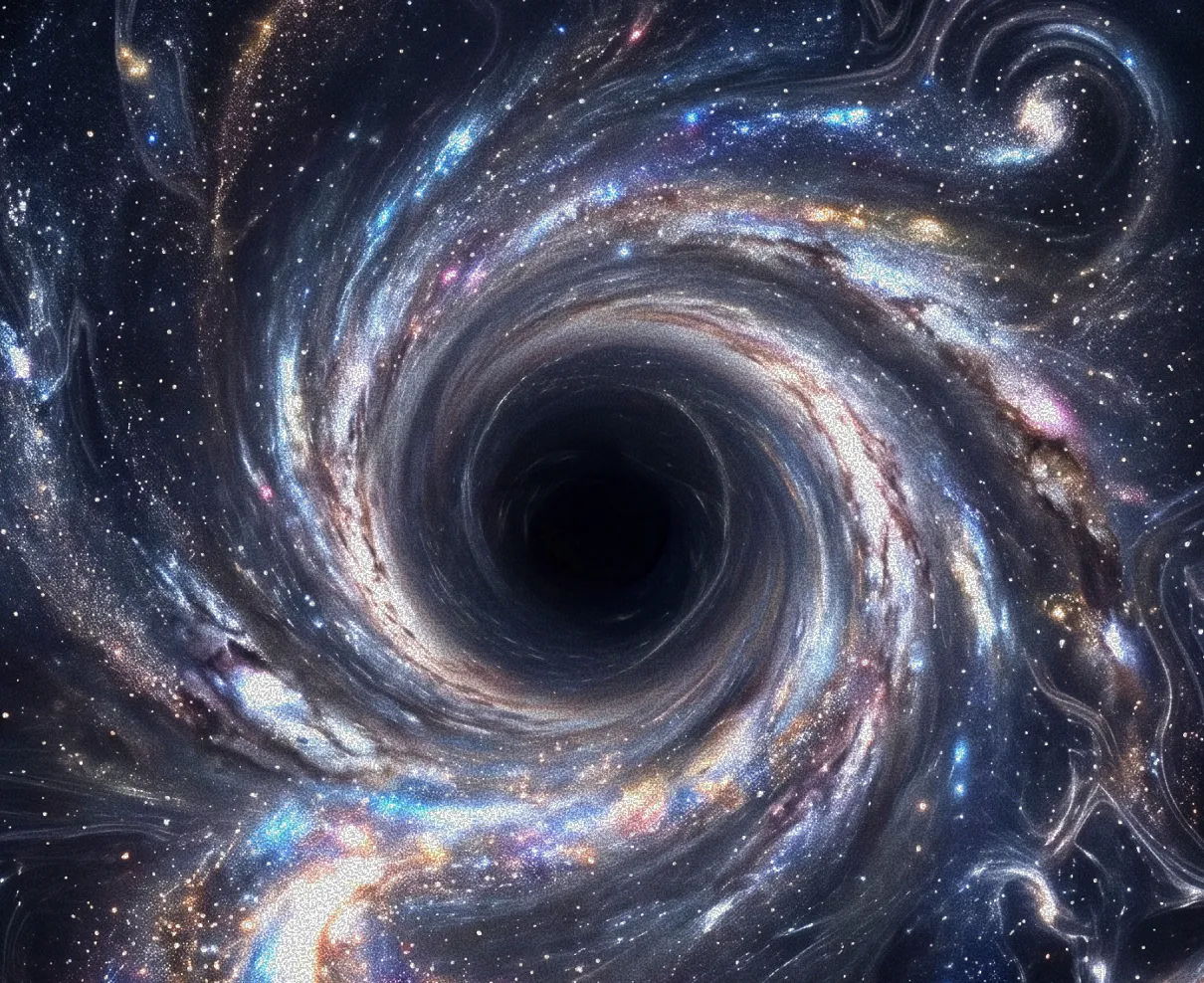 An abstract deep-space image